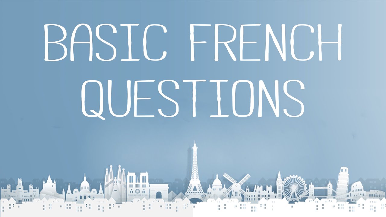 French questions. Negatif in French.