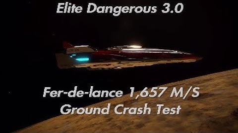 Elite dangerous 3.0 Fer-de-lance Shield Test