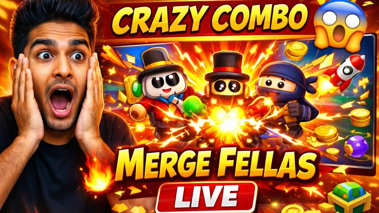 Merge Fellas Live 🔥 Crazy Combos Gameplay #MergeFellas