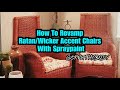 How To Revamp Wicker Chairs With Rustoleum Spray Paint