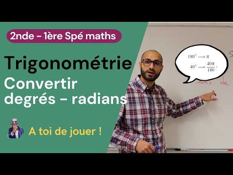 TRIGONOMÉTRIE : Convertir