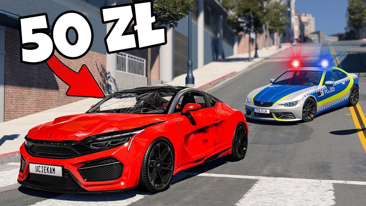 ❄️ Z TAKSÓWKARZA NA ZŁODZIEJA? KRADNĘ SAMOCHODY! | BeamNG Drive |