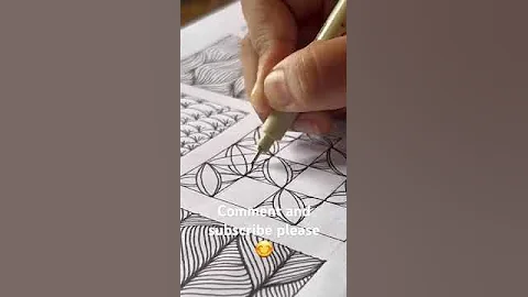 46/100 day zentangle challenge. 🤗🔥 #zentangledoodle #art #viralshorts