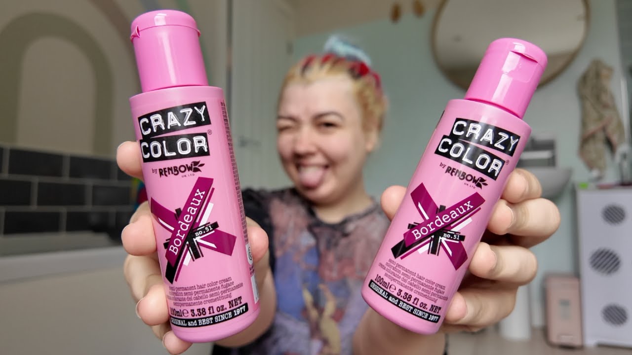 Окрашиваю волосы в рыжий цвет с помощью Crazy Color Bordeaux