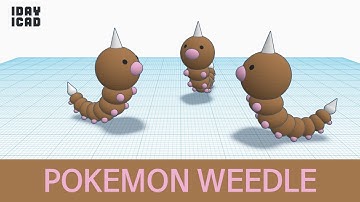 [1DAY_1CAD] POKEMON WEEDLE (Tinkercad : Know-how / Style / Education)
