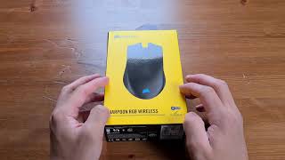 Corsair Harpoon RGB Wireless Gaming Mouse Unboxing and first look