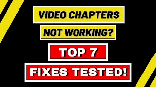 Celebrity YouTube Video Chapters: TOP 7 Fixes Tested for Video Chapters Not Working! Wealth