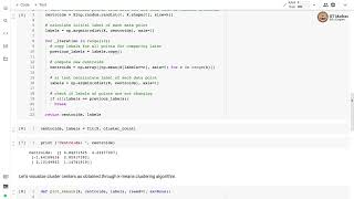 K-means clustering from scratch