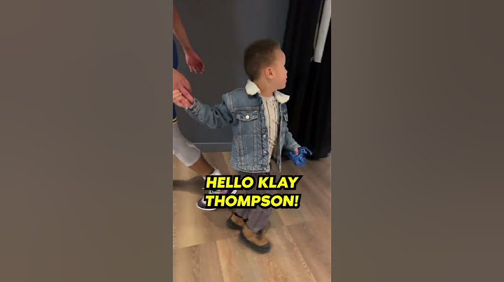 Canon Curry is excited to see Klay Thompson🥺 #shorts #warriors