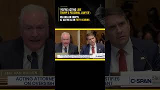 ‘You’re Acting Like Trump’s Personal Lawyer’: Van Hollen Erupts at Acting AG in Fiery Hearing