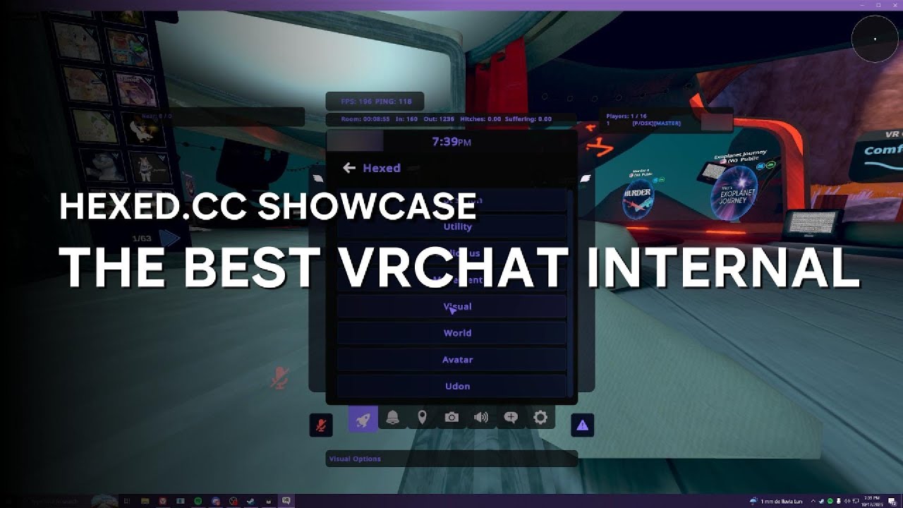 THE BEST VRCHAT CLIENT SHOWCASE | ft. hexed.cc - YouTube