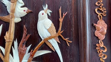 Bộ tranh tứ quý Xuân Hạ Thu Đông gỗ trắc hàng siêu VIP