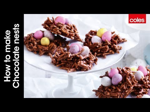 How to make chocolate nests
