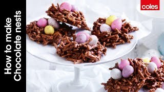 How to make chocolate nests