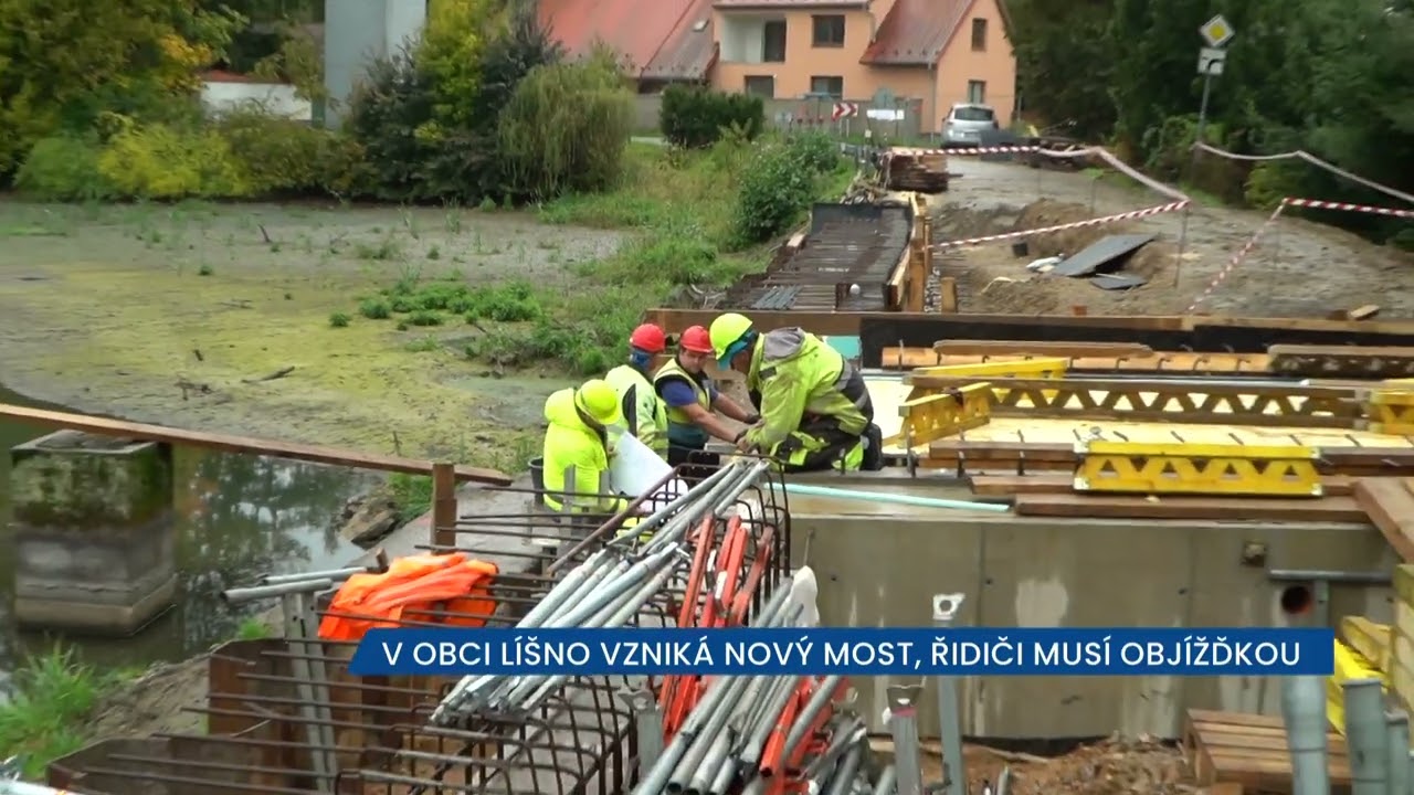 V Líšně vzniká nový most, řidiči musí objížďkou | MĚSTO BYSTŘICE