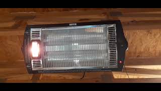 Ventamatic 750/1500 watt dual quartz electric ceiling heater  #homedepot