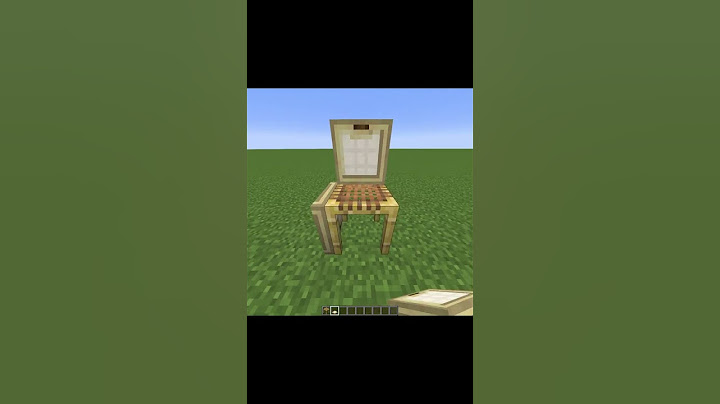How to make chair in Minecraft vanilla #Shorts #Minecraft