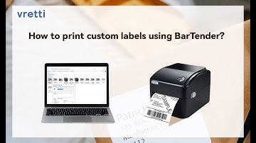 2023 vretti 420B how to use Bartender to print barcodes.