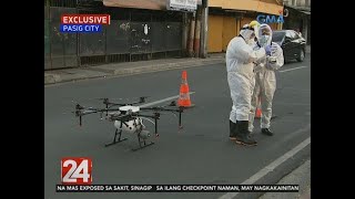 24 Oras: Pasig deploys drones in war vs. COVID-19