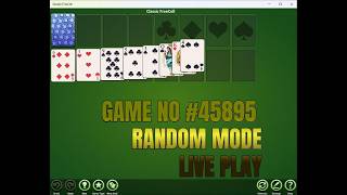 HOW TO PLAY FREECELL SOLITAIRE GAME NO #45895 - LIVE PLAY - RANDOM MODE FOR BEGINNER #freecell screenshot 5