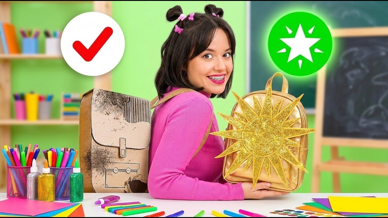 TIPS FOR COLORFUL GOOD vs BAD SCHOOL ART || Smart Hacks for Crafty ...
