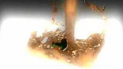 Fluid simulation test using Blender