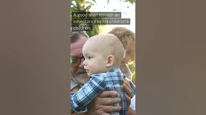 Proverbs 13 22 // A good man leaveth an inheritance // #bibleverses #proverbsofsolomon #shorts