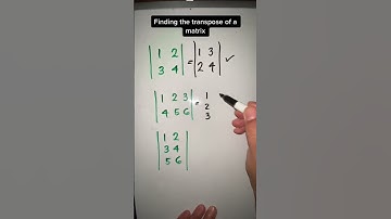 Example of how to transpose a matrix