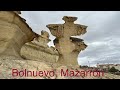 Bolnuevo, Murcia Spain. Impressive rocks and beach  . Ultra HD