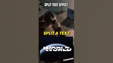 Creating Split Text Effect in Adobe Premiere Pro Tutorial #tutorial #viral #shorts #texteffect