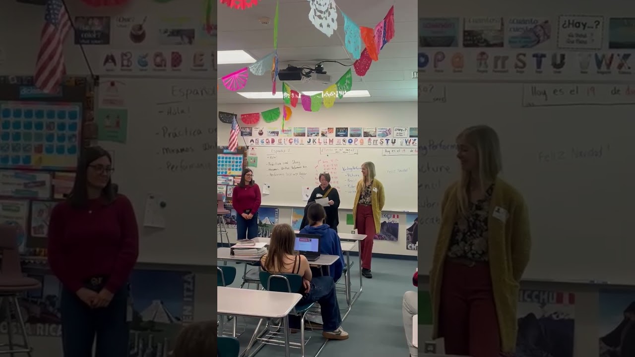 Video preview image of Les Bois Spanish Teacher Recognized Statewide; click to visit the ParentSquare post with the video