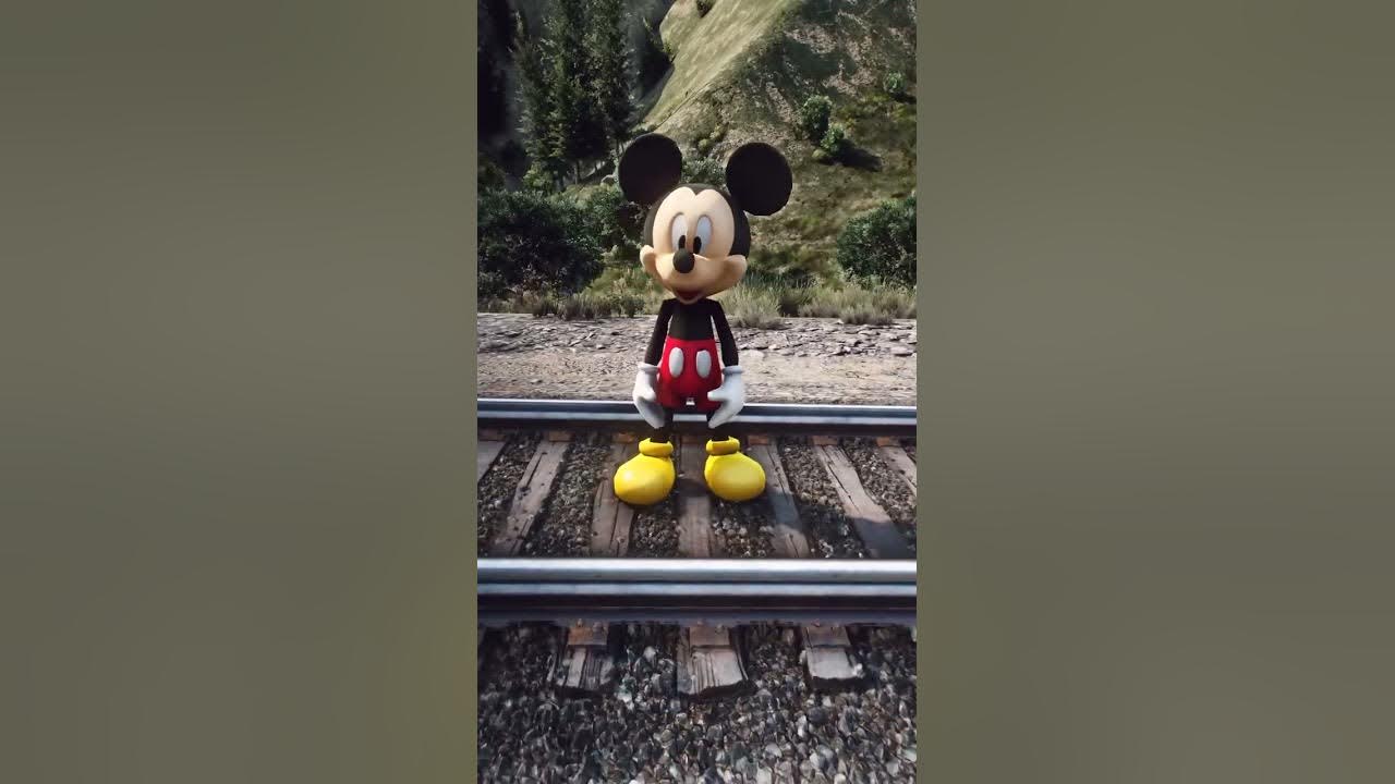 Mickey Mouse meets Thomas The Train Engine #shorts