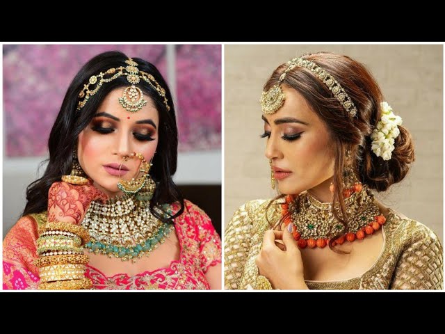 Bansri Jodhaa Kundan Matha Patti | Hair styles, Matha patti hairstyles,  Messy hairstyles