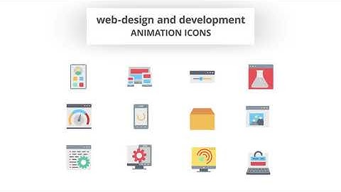 WEB and Graphic Design - Animation Icons | After Effects Elements - Envato elements