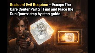 Resident Evil Requiem–Escape The Care Center Part 2|Find and Place the Sun Quartz step by step guide