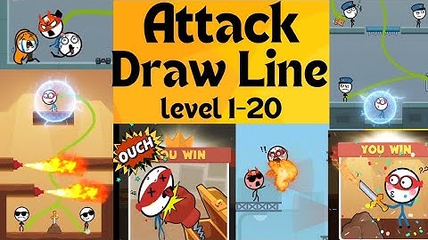 Playing Attack Draw Line!! #weegoon #gaming #drawlinepuzzle #stickman #walkthrough