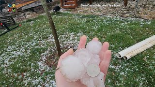 Severe Thunderstorm With Large Hail Slams Centralia, Missouri by StormChasingVideo 2,856 views 1 month ago 1 minute, 39 seconds