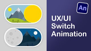 How to Create Switch Animation Tutorial in Adobe Animate | Day&Night Switch