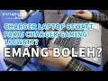 Charger laptop pake adapter yang watt nya lebih tinggi ? Aman ngga ya ?