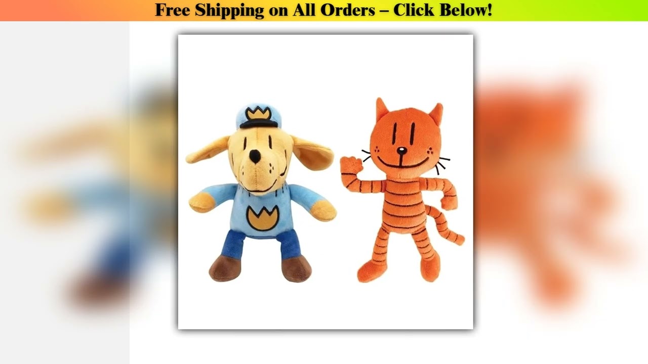 25cm Cute Dog Man Plush Toys Dogman Soft Stuffed Doll Cartoon Petey the Cat Puppy Chief Plushie