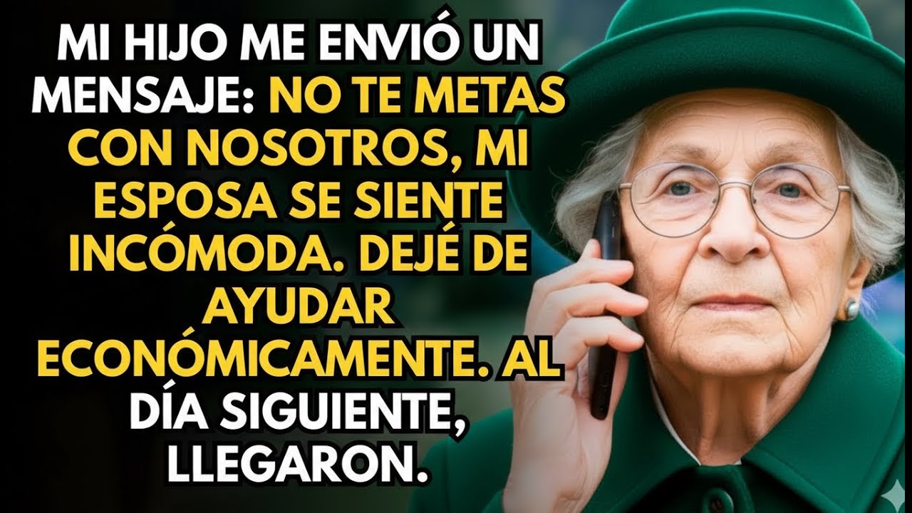 MI HIJO ME ENVIÓ UN MENSAJE: NO TE METAS CON NOSOTROS, MI ESPOSA SE SIENTE...