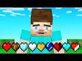 Playing MINECRAFT With CUSTOM HEARTS!