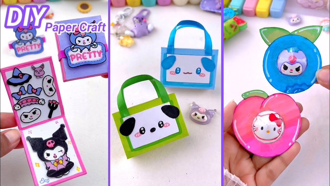 DIY Miniature Crafts Idea / Easy Craft Ideas / school hacks / mini ...