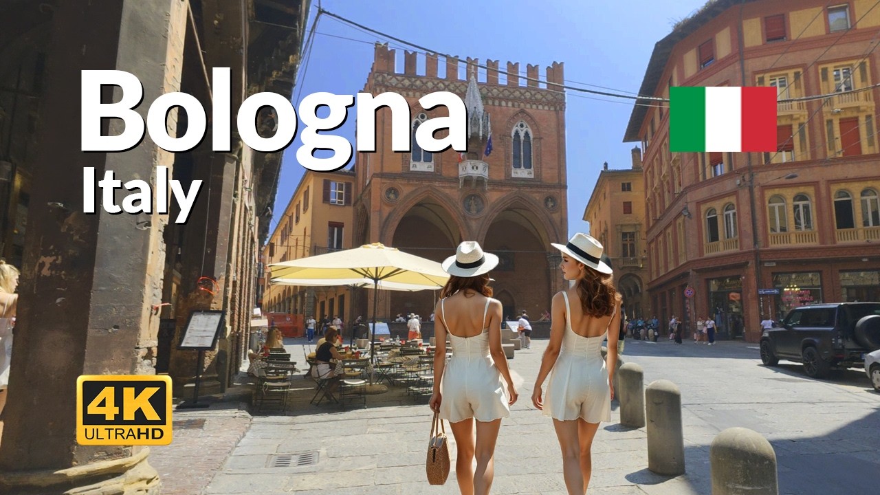 Bologna Italy Walking Tour 4K Bologna Walk Summer Streets
