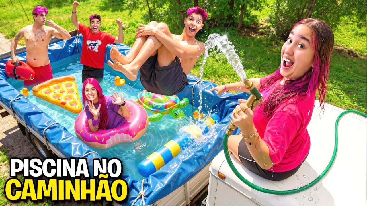 FIZEMOS UMA PISCINA EM UM CAMINHÃO *Sobrevivemos ?