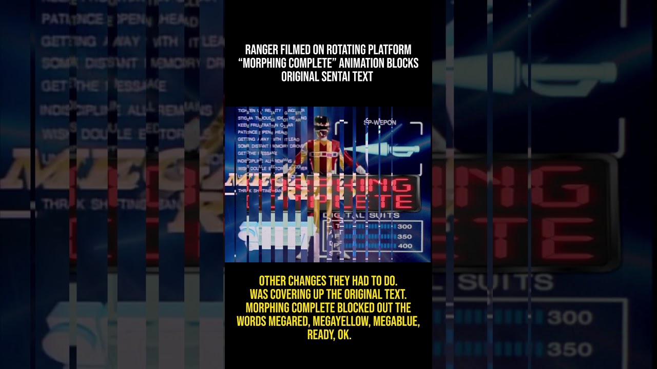 Breakdown Of Power Rangers In Space Morphing Sequence - Part 1