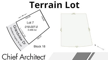 Tracing a Terrain Lot Image to Create a Site Plan or Terrain Perimeter