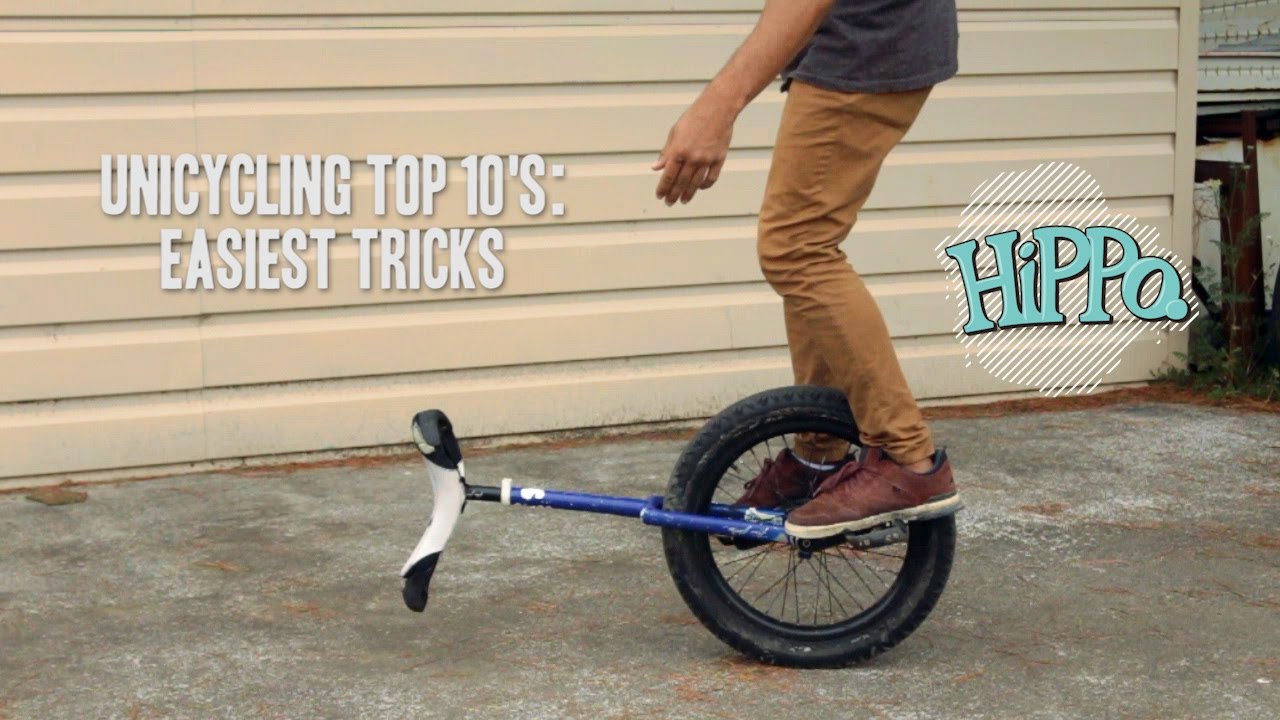 Unicycle Top 10\u002639;s  Easiest Tricks  Doovi