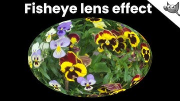 GIMP: Create a Fisheye Lens Effect.