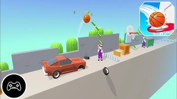 Bounce Dunk - Basketball Game: Gameplay Walkthrough Part 3 (IOS, Android)(Funny Game)